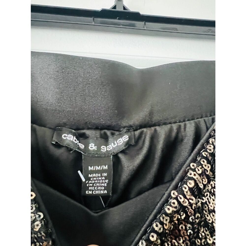 Cable & Gauge Womens Sequin Pull-On Pants Size Medium - Picture 5 of 5